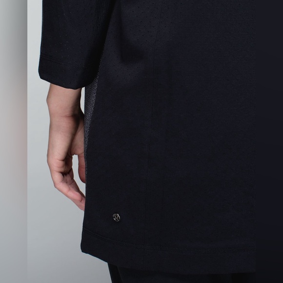 Lululemon Cocoon Car Coat Shine Dot Black Diamond Jacquard Space Dye Jacket XS - Picture 4 of 13